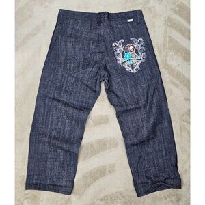 Vintage Y2K Avirex Wide Leg Baggy Dark Wash Denim Jeans